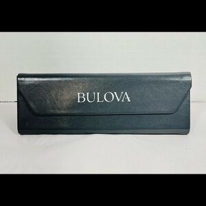 Bulova eyeglass case triangle shape